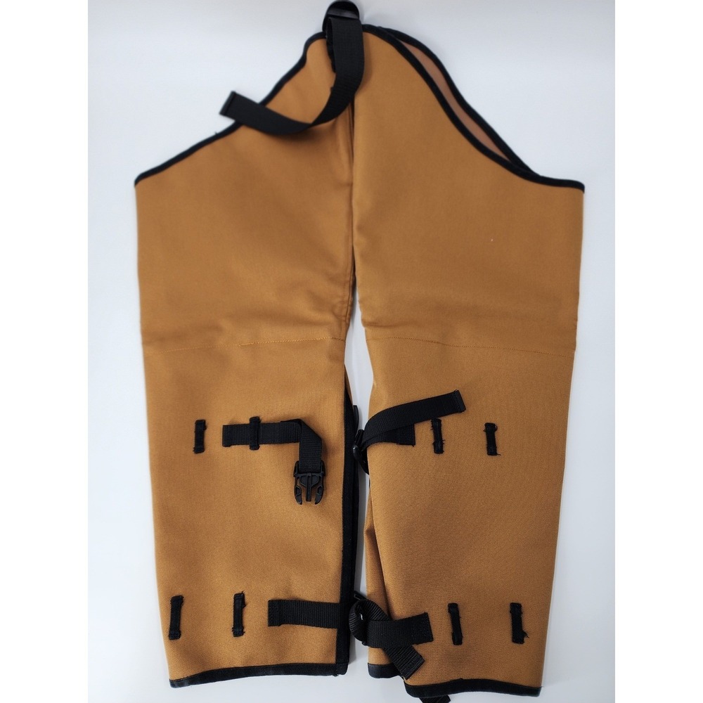Scent Blocker RS Hunting Leg Chaps Tan Brown Adjustable Buckle Brush Guards Mens